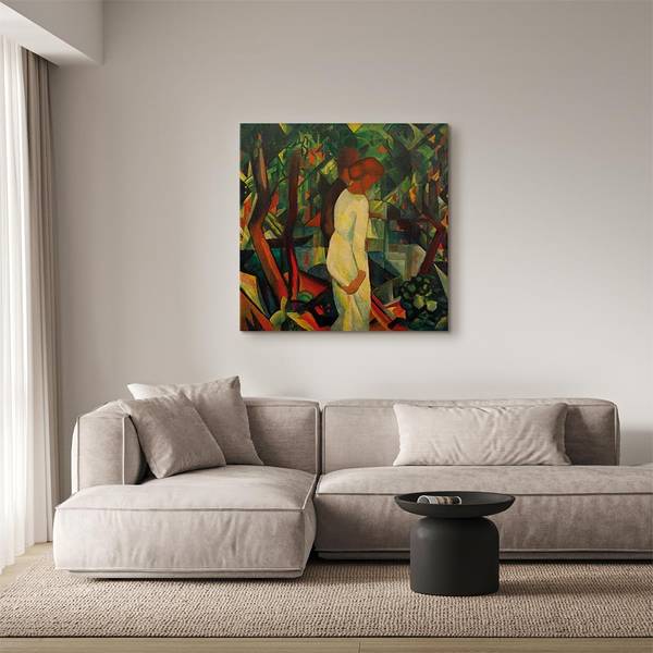 Quadro Paar im Wald August Macke - 80 x 80 cm