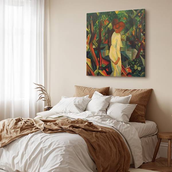 Quadro Paar im Wald August Macke - 80 x 80 cm