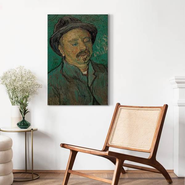 Quadro Portrait of a oneeyed man Vincent Van Gogh - 40 x 60 cm