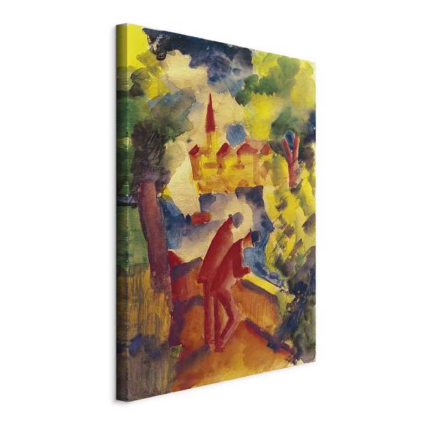 Quadro Männer auf der Straße August Macke - 40 x 60 cm