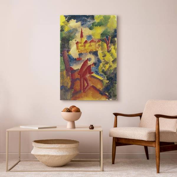 Quadro Männer auf der Straße August Macke - 40 x 60 cm