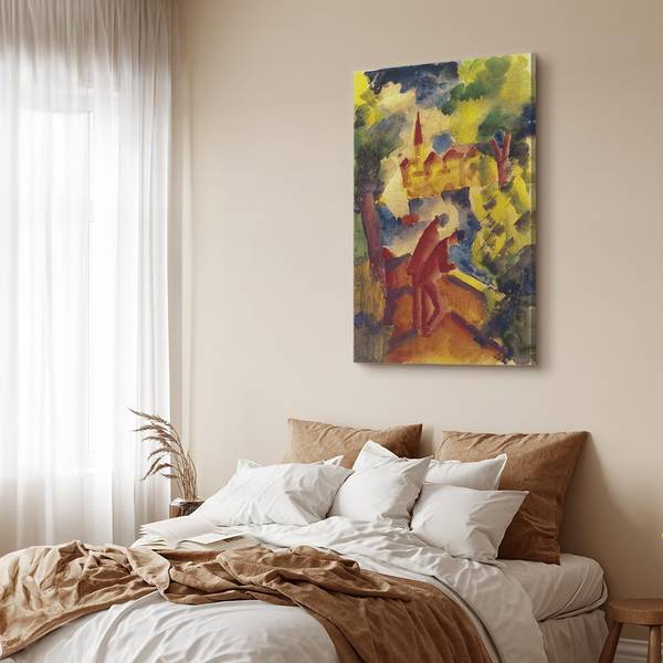 Quadro Männer auf der Straße August Macke - 40 x 60 cm