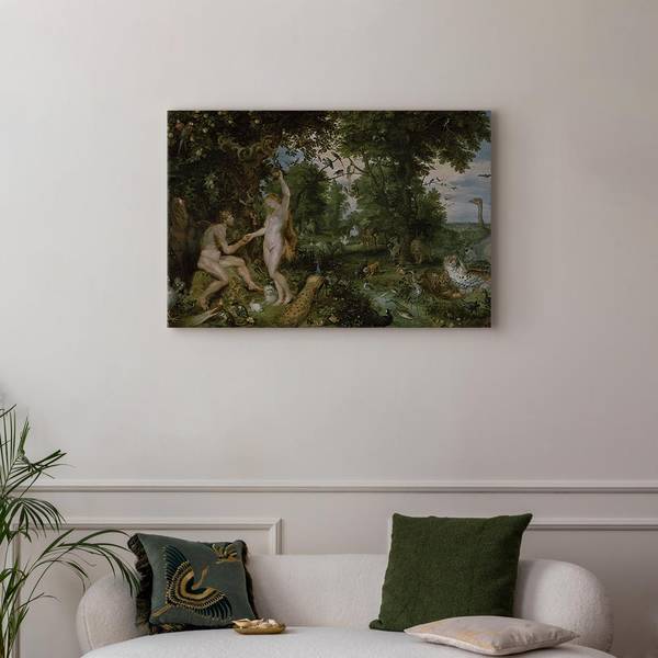 Quadro The Garden of Eden Peter Paul Rubens - 90 x 60 cm