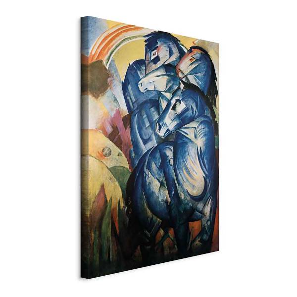 Quadro The tower of blue horses Franz Marc - 60 x 90 cm
