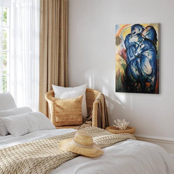 Quadro The tower of blue horses Franz Marc - 60 x 90 cm