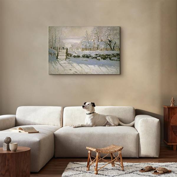 Toile La pie Claude Monet - 120 x 80 cm