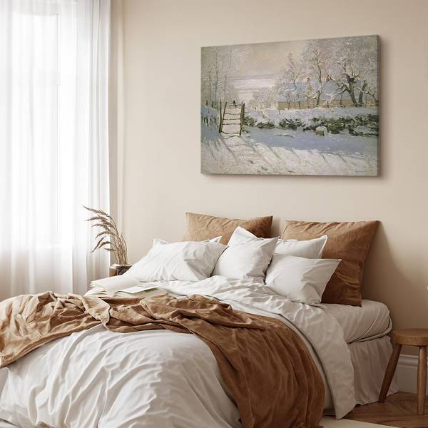 Toile La pie Claude Monet - 120 x 80 cm