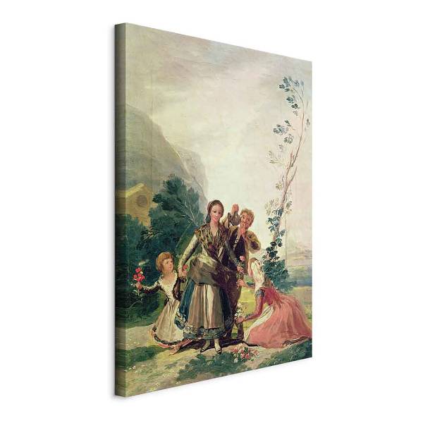 Canvas afbeelding Spring, Flower Seller Francisco Goya - 40 x 60 cm