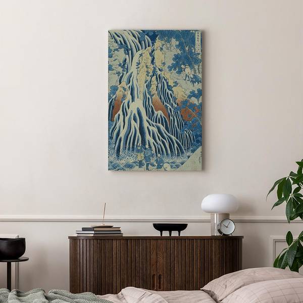 Leinwandbild Kirifuri Fall Hokusai Katsushika - 40 x 60 cm