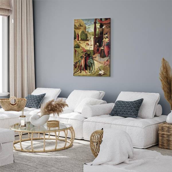 Quadro St.James and the Magician Hieronim Bosch - 80 x 120 cm