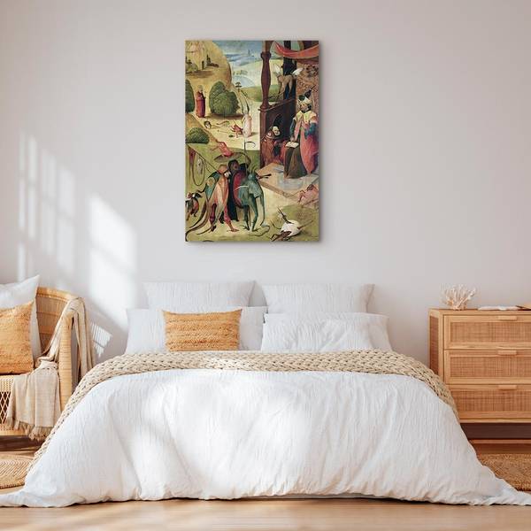Quadro St.James and the Magician Hieronim Bosch - 80 x 120 cm