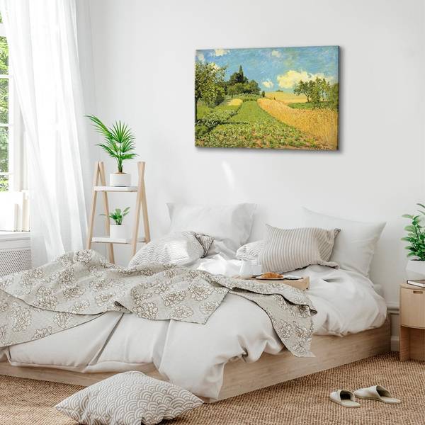 Toile Le champ de maïs Alfred Sisley - 120 x 80 cm