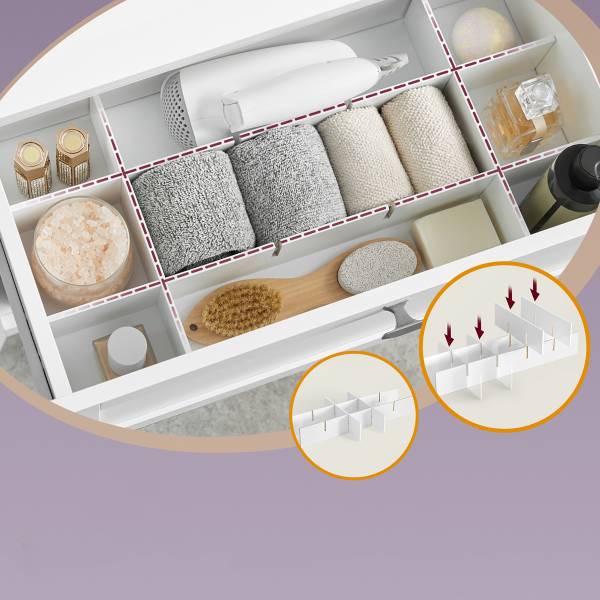 Mobile basso Broomstraw bianco