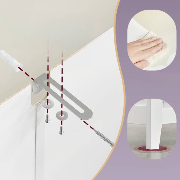 Mobile basso Broomstraw bianco