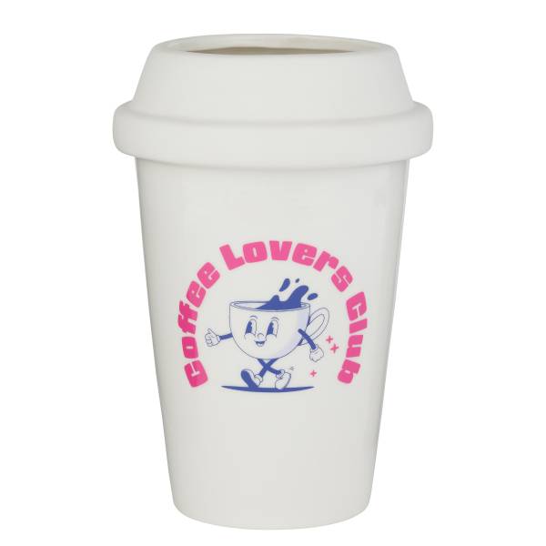 Vaso COFFEE LOVER Grès - Bianco