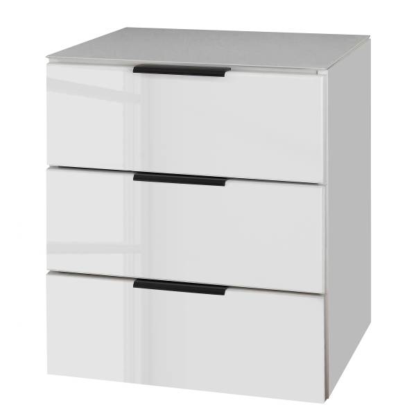 Comodino Mecinilla vetro - Bianco