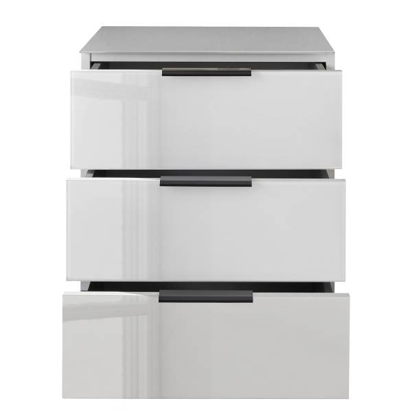 Comodino Mecinilla vetro - Bianco