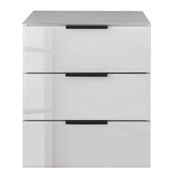 Comodino Mecinilla vetro - Bianco