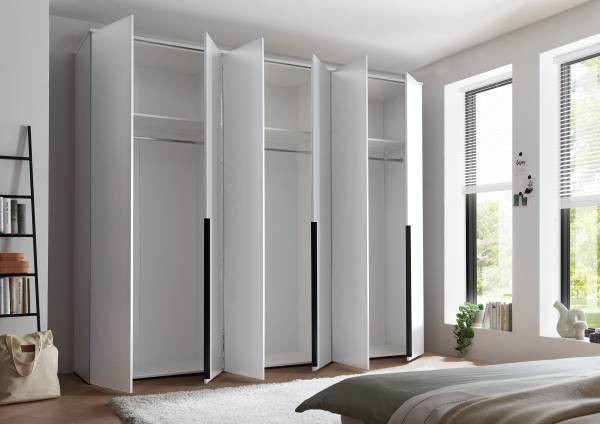 Draaideurkast Espinares wit - Breedte: 270 cm - zonder spiegeldeur(en)