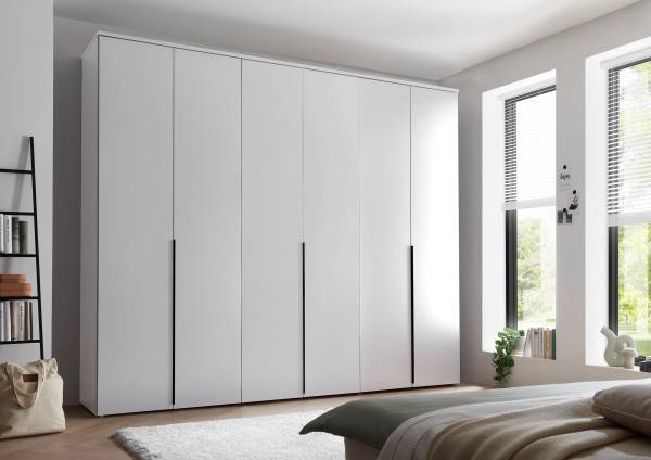 Draaideurkast Espinares wit - Breedte: 270 cm - zonder spiegeldeur(en)