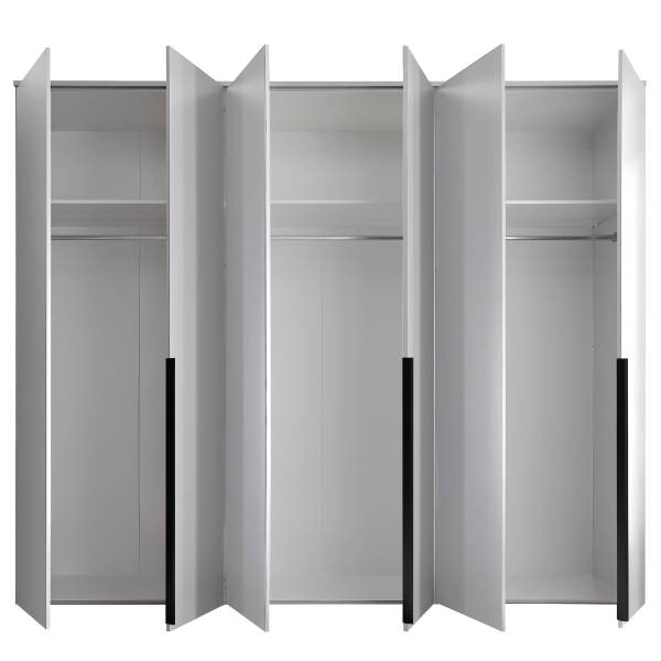 Draaideurkast Espinares wit - Breedte: 270 cm - zonder spiegeldeur(en)