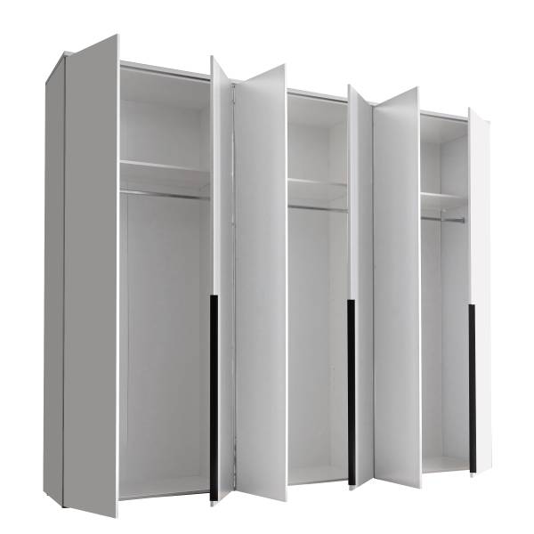 Draaideurkast Espinares wit - Breedte: 270 cm - zonder spiegeldeur(en)