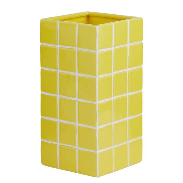 Vase TILES Dolomite - Jaune