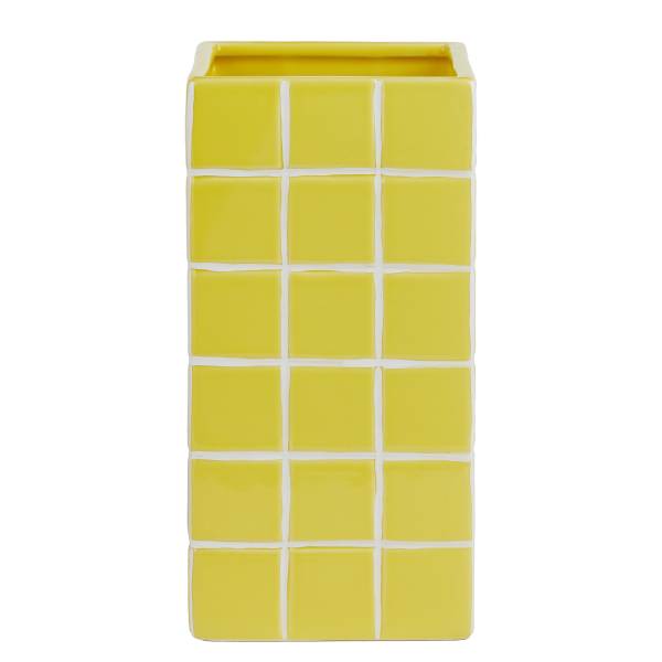 Vase TILES Dolomite - Jaune