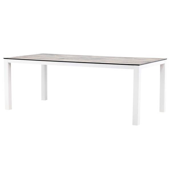 Gartentisch Liama Grau - Aluminium - 100 x 75 x 205 cm