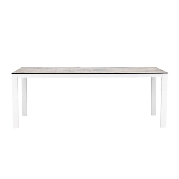 Gartentisch Liama Grau - Aluminium - 100 x 75 x 205 cm