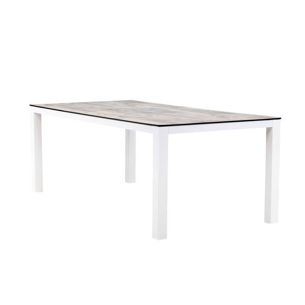 Gartentisch Liama Grau - Aluminium - 100 x 75 x 205 cm