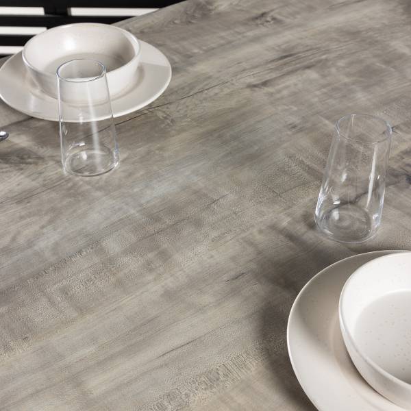 Gartentisch Liama Grau - Aluminium - 100 x 75 x 205 cm