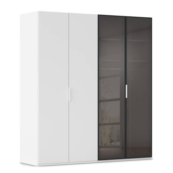 Armadio battente Ricco Bianco alpino - 201 x 223 cm - Basic