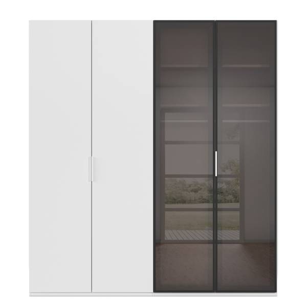 Armadio battente Ricco Bianco alpino - 201 x 223 cm - Basic
