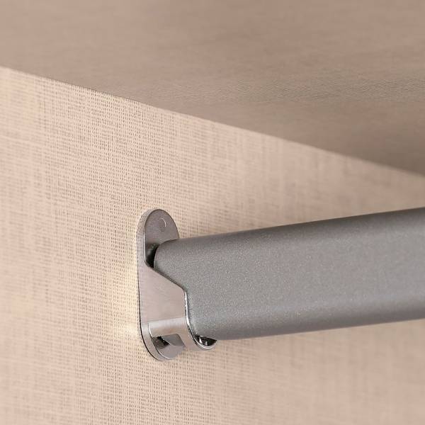 Drehtürenschrank Ricco Grauglas - Kaschmir - 301 x 235 cm - Comfort