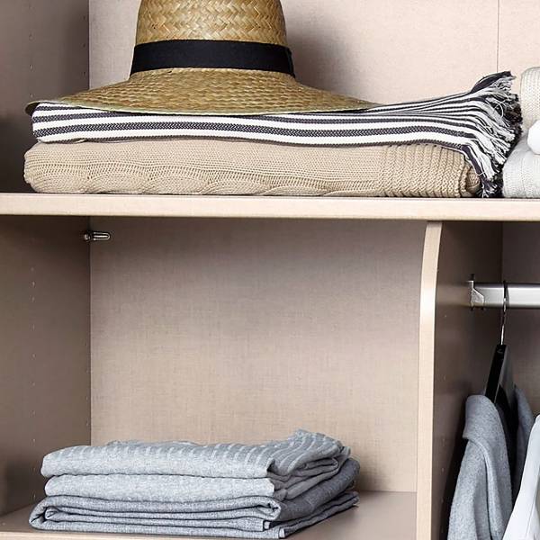 Drehtürenschrank Ricco Grauglas - Kaschmir - 301 x 235 cm - Comfort
