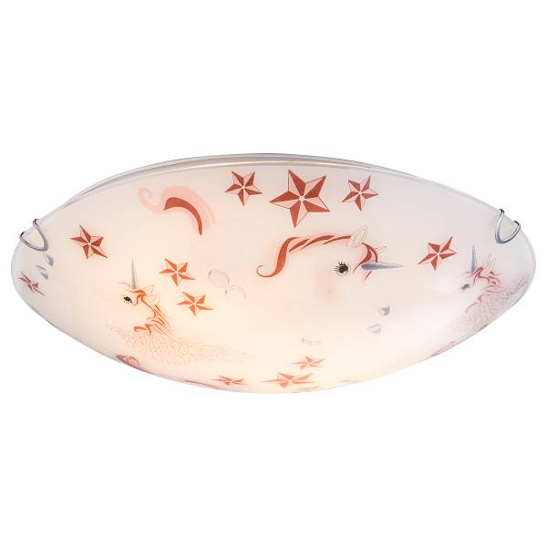 Lampada da soffitto Natalie Vetro / Ferro - 2 punti luce