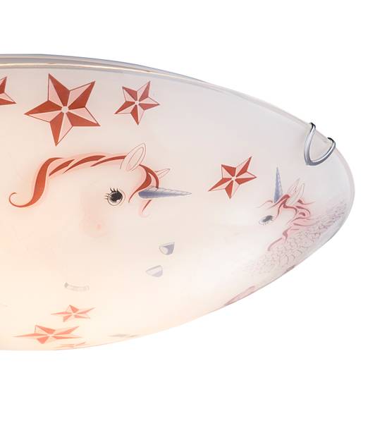 Lampada da soffitto Natalie Vetro / Ferro - 2 punti luce