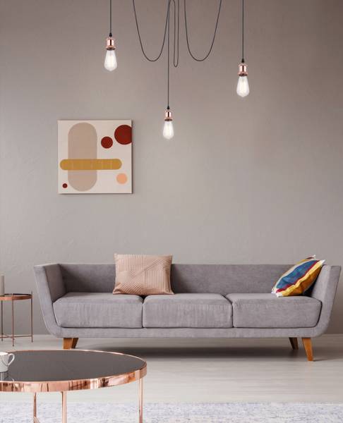 Hanglamp Oliver type B ijzer - Aantal lichtbronnen: 3