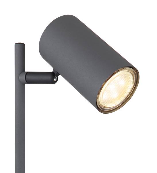 Lampada da tavolo Robby A Ferro - 1 punti luce - Grigio