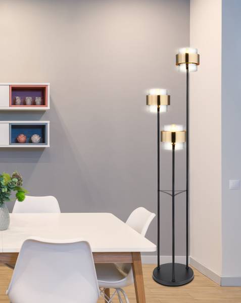 Lampada da terra Milley Vetro / Ferro - 3 punti luce