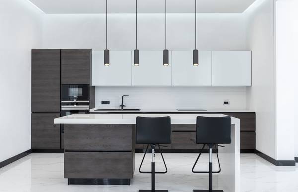 Pendelleuchte Robby Typ B Eisen - 1-flammig - Braun / Grau