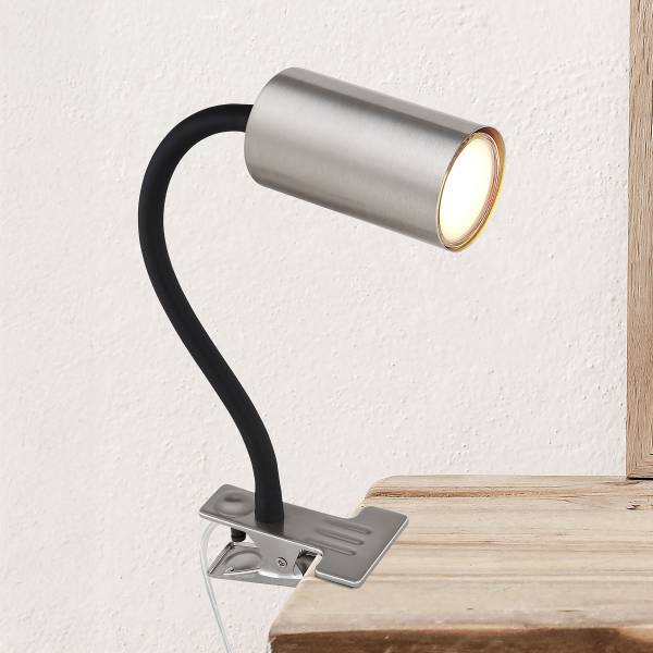 Lampada da tavolo Robby B Ferro - 1 punti luce - Argento