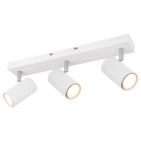 Deckenleuchte Robby Typ B Eisen - 3-flammig - Weiß