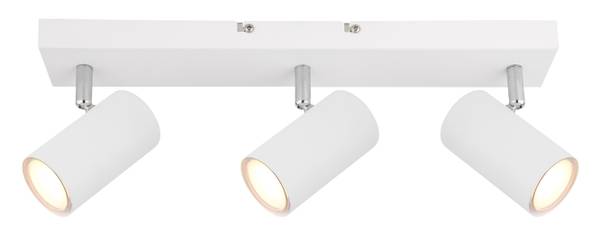 Deckenleuchte Robby Typ B Eisen - 3-flammig - Weiß