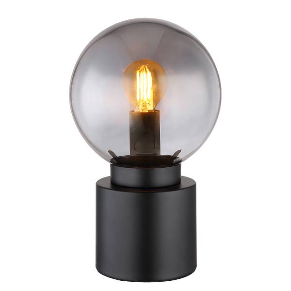 Lampada da tavolo Marka Vetro fumè / Ferro - 1 punto luce
