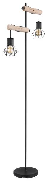 Lampada da terra Priska Ferro - 2 punti luce