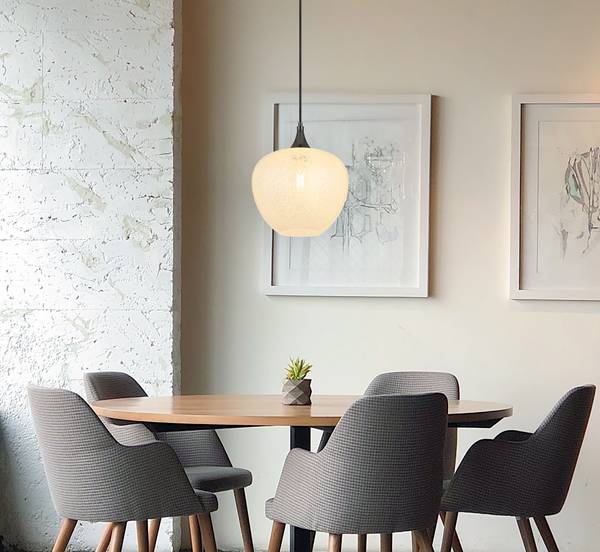 Lampada a sospensione Maxy N Vetro trasparente / Cromo - 1 punti luce