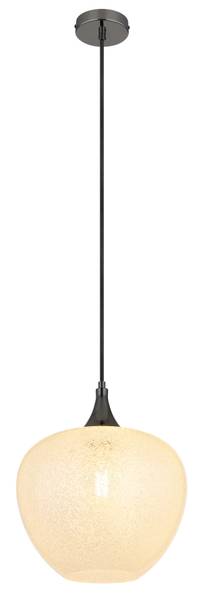 Lampada a sospensione Maxy N Vetro trasparente / Cromo - 1 punti luce