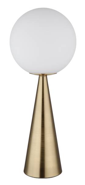 Lampada da tavolo Pinpal Vetro opalino / Ferro - 1 punti luce - Ottone